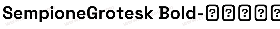 SempioneGrotesk Bold字体转换